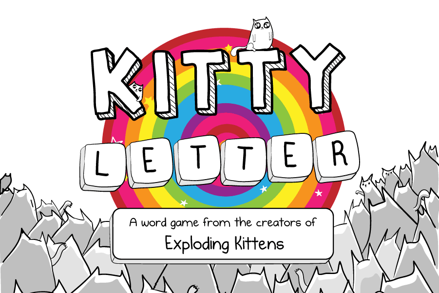 Kitty Letter feature image with lots of kittens and a rainbow