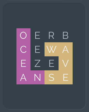 Word Maze Puzzle screenshot of a puzzle