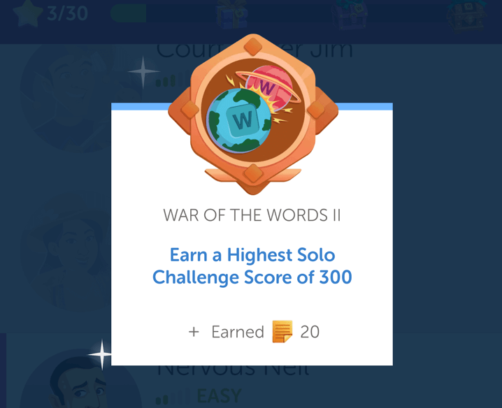 Achievement Completed in Words With Friends