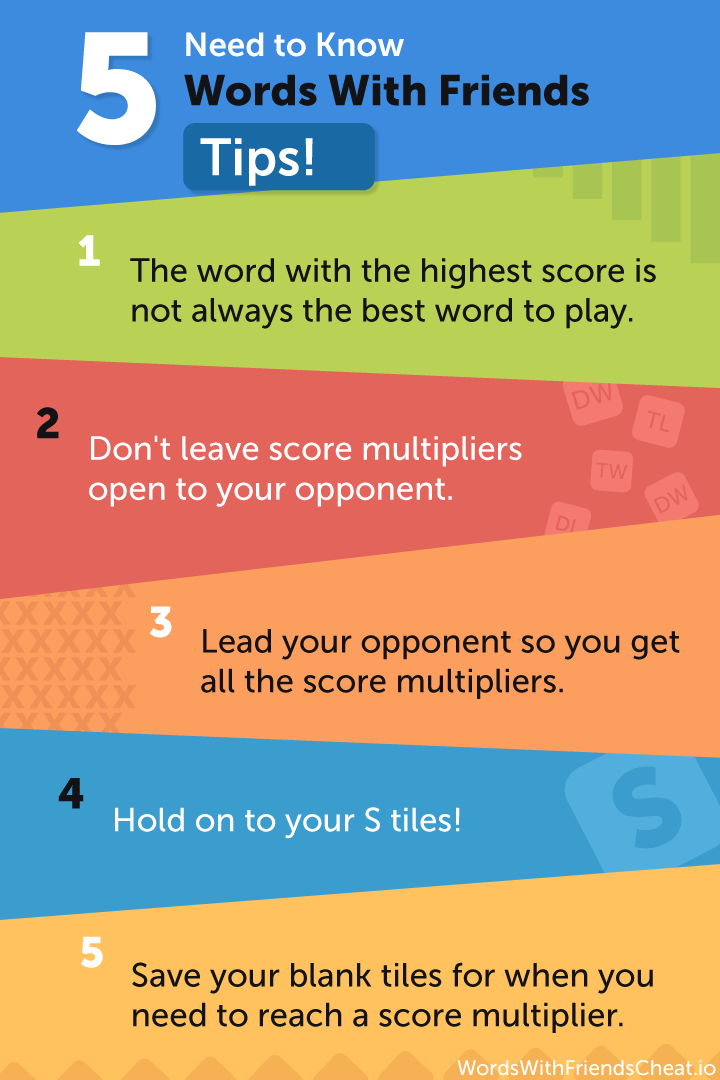 5 Words With Friends Strategy Tips